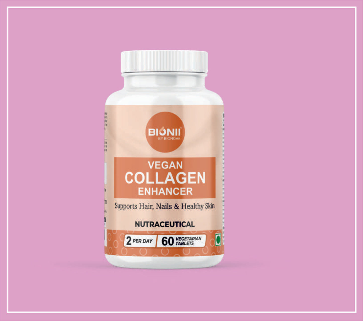 VEGAN COLLAGEN TABS 60'S (Botanical extracts, Vitamins , Minerals & Amino acids) by Bionova