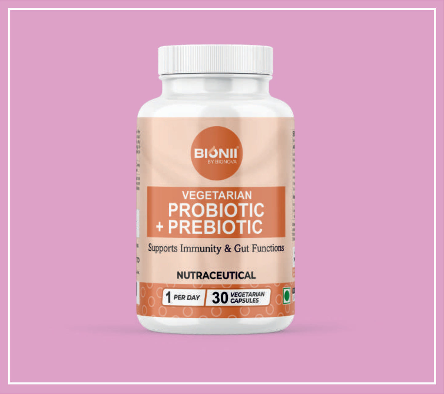 VEGETARIAN PREBIOTIC + PROBIOTIC CAPS 30's by Bionova
