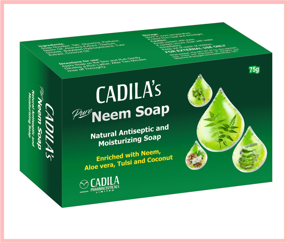 Cadila'S Pure Neem Soap 75Gm 75Gm ( Neem Soap ) By Cadila