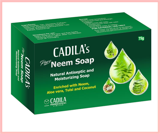 Cadila'S Pure Neem Soap 75Gm 75Gm ( Neem Soap ) By Cadila