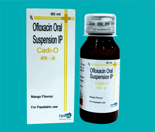 CADI O SUSP 30ml. ( Ofloxacin IP- 50mg ) by Zydus