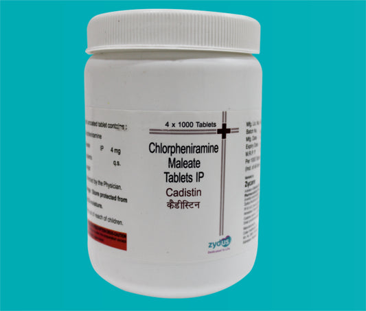 CADISTIN TAB 4X1000 ( Chlorpheniramine Maleate I.P. 4 mg ) by Zydus