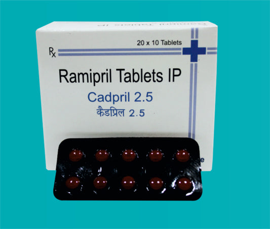 CADPRIL 2.5 TAB. 20X10 ( Ramipril I.P. 2.5 mg ) by Zydus