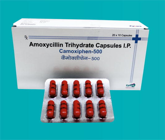 CAMOXIPHEN 500 CAPSULES 20x10 ( Amoxycillin 500 mg ) by Zydus