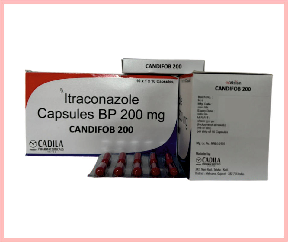 Candifob 200Mg Cap 10X10 C 10 C ( Itraconazole 200Mg   ) By Cadila