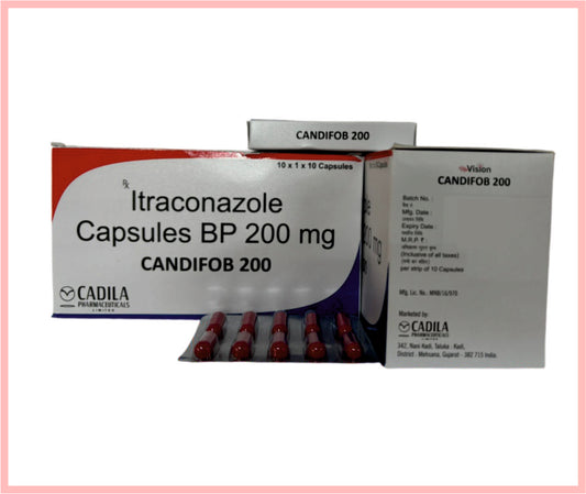 Candifob 200Mg Cap 10X10 C 10 C ( Itraconazole 200Mg   ) By Cadila