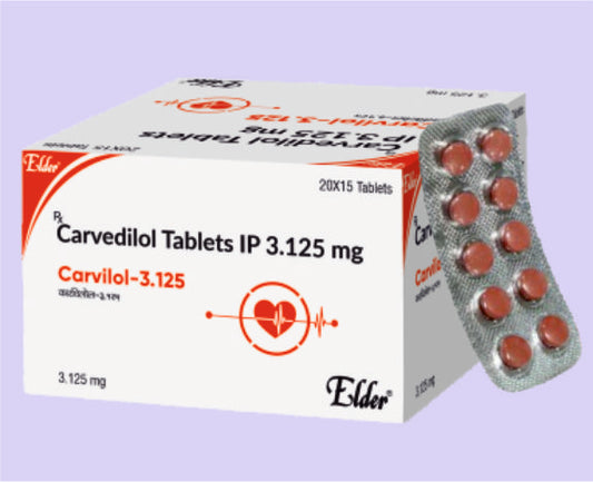 CARVILOL 3.125  TAB 15'S ( Carvedilol 3.125 MG
 ) by Elder