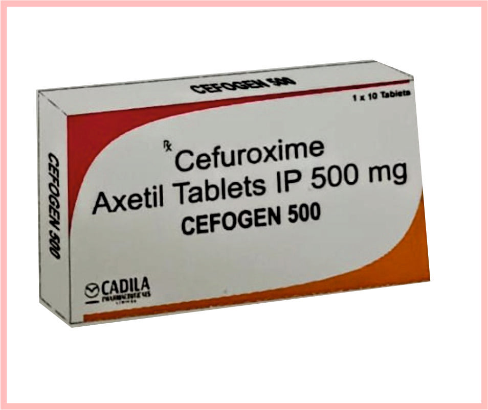 Cefogen 500 Tab 10X10 T 10 T ( Cefuroxime Axetile 500 Mg Tab ) By Cadila
