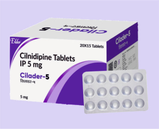 CILADER 5 TABS 15'S ( Cilnidipine 5mg. ) by Elder
