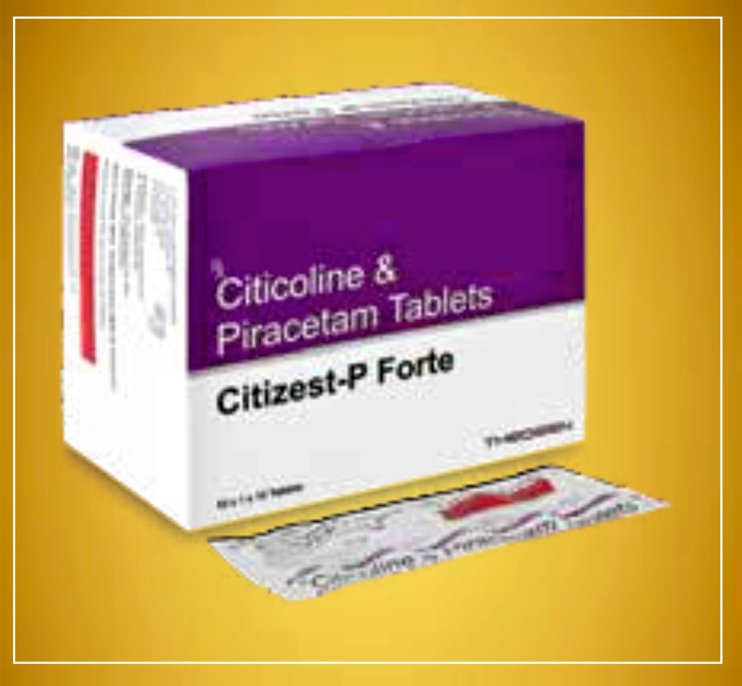 CITIZEST-P FORTE 10'S ( Citicoline (500Mg) + Piracetam (800Mg) ) By Theon