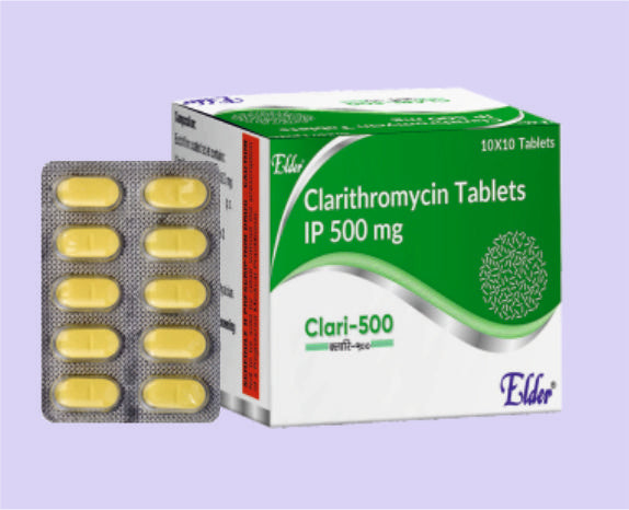 CLARI 500 TABS 10'S ( Clarithromycin 500 MG
) by Elder