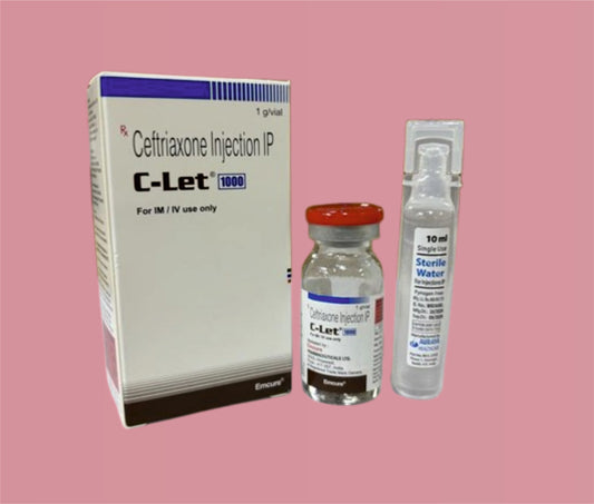 C - Let 1.0 Gm Inj ( Ceftriaxone Inj 1Gm ) By Emcure