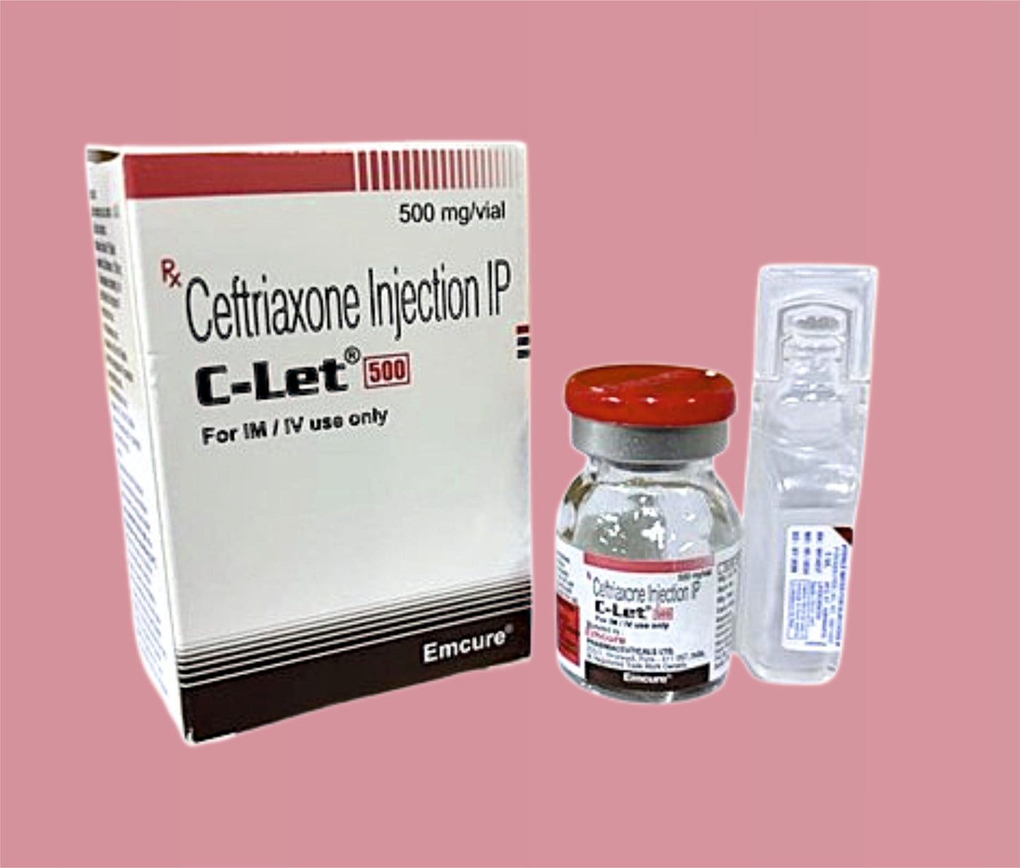 C - Let 500 Mg Inj ( Ceftriaxone Inj 500Mg ) By Emcure
