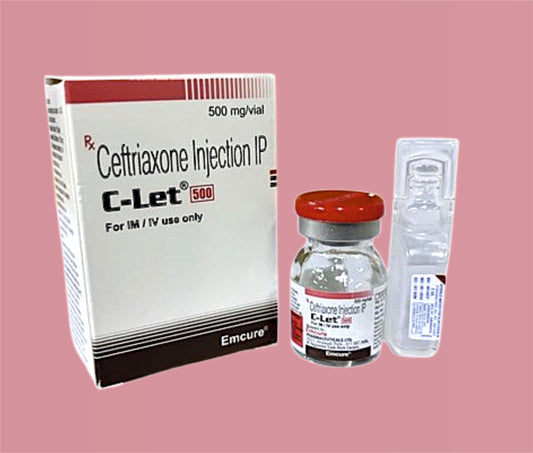 C - Let 500 Mg Inj ( Ceftriaxone Inj 500Mg ) By Emcure