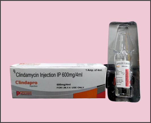 CLINDAPRO-4ML AMP ( Clindamycin (600Mg) ) by Protech