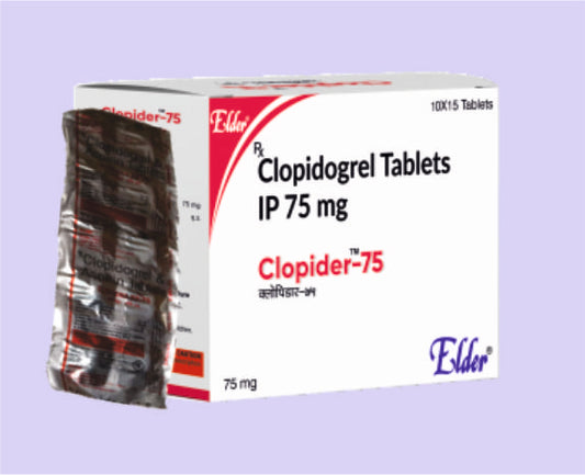 CLOPIDER 75 (15'S) TABS 15'S ( Clopidogrel 75MG ) by Elder