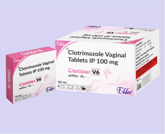 CLOTIDER V6 TABS 6'S ( Clotrimazole 100mg ) by Elder