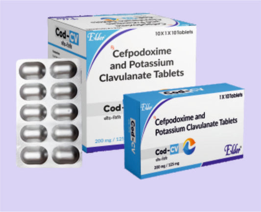 COD CV TABS (200/125 MG) 10'S ( Cefpodoxime 200mg, Clauvulanic 125mg ) by Elder