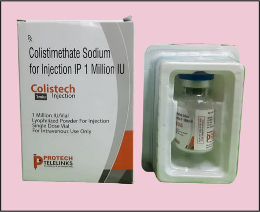 COLISTECH-1 MIU VIAL ( Colistimethate Sodium (1Million Iu) ) by Protech