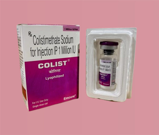 Colist Inj ( Colistimethate Sodium 10,00,000 Iu ) By Emcure
