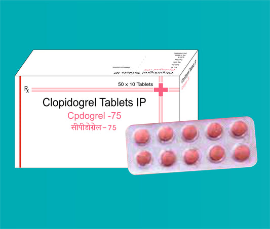 CPDOGREL - 75 TAB 50X10T ( Each tab contains :Clopidogrel 75 mg ) by Zydus
