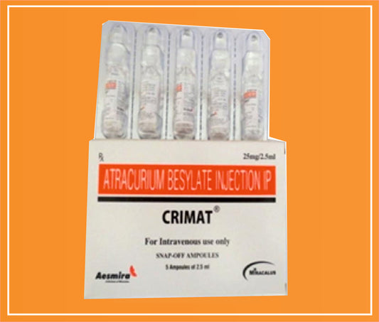 Crimat 25Mg/2.5Ml  ( Atracurium (25Mg/2.5Ml) ) by Naprod