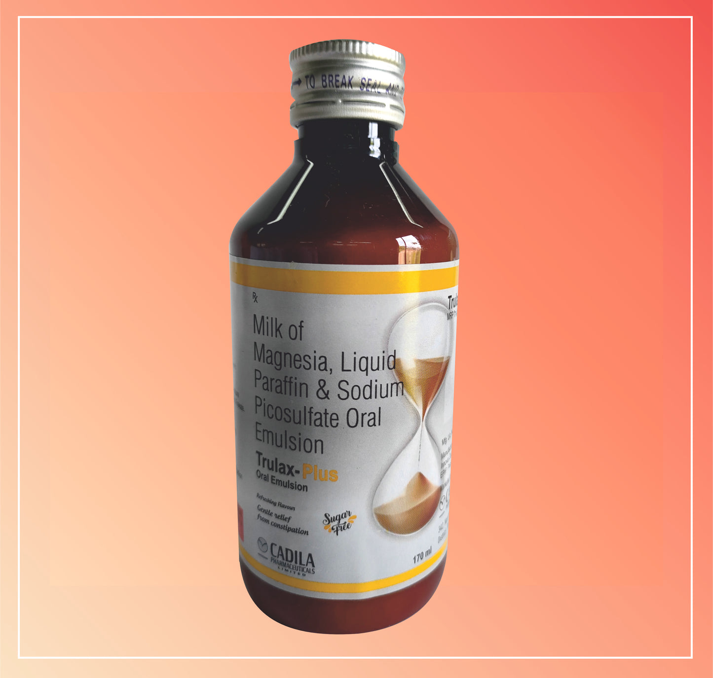 TRULAX PLUS 170 ML (170ml) Liquid Paraffin 1.25 ml + Milk of Magnesia 3.75 ml + Sodium Picosulfate 3.33 mg