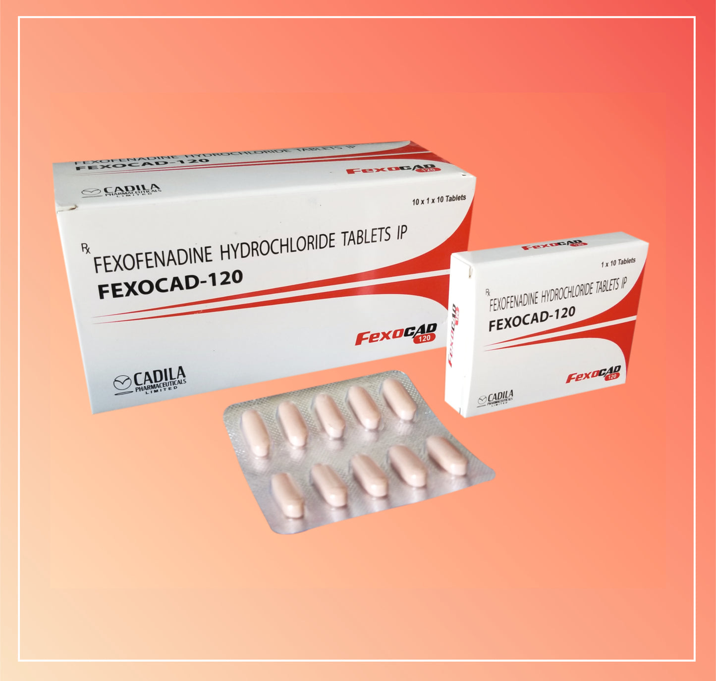 FEXOCAD 120MG TAB (10x10) Fexofenadine 120 mg