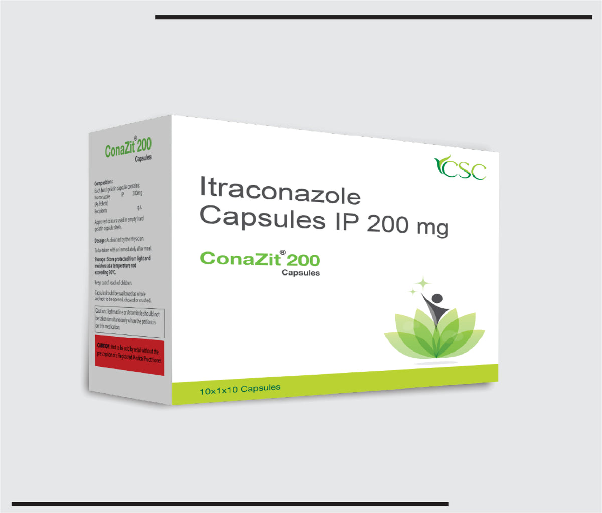 Conazit 200 (10x1x10) Itraconazole 200 mg by Csc
