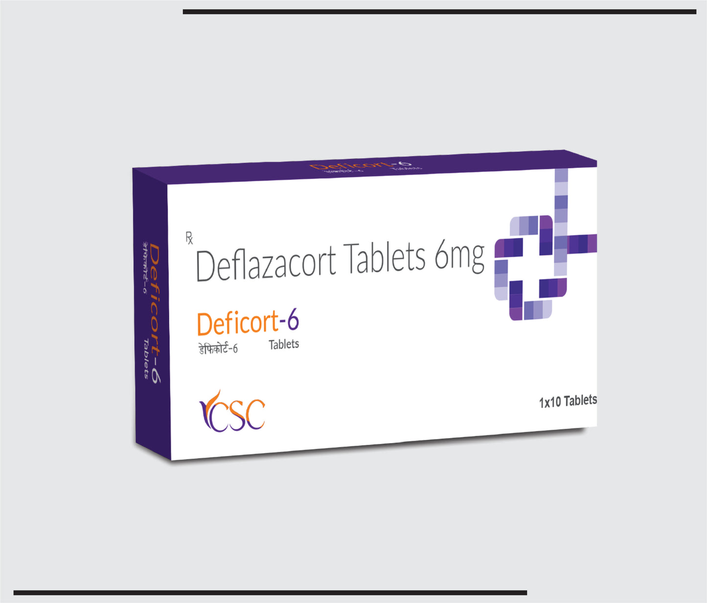 Deficort 6 (10x1x10)Deflazacort 6mg by CSC