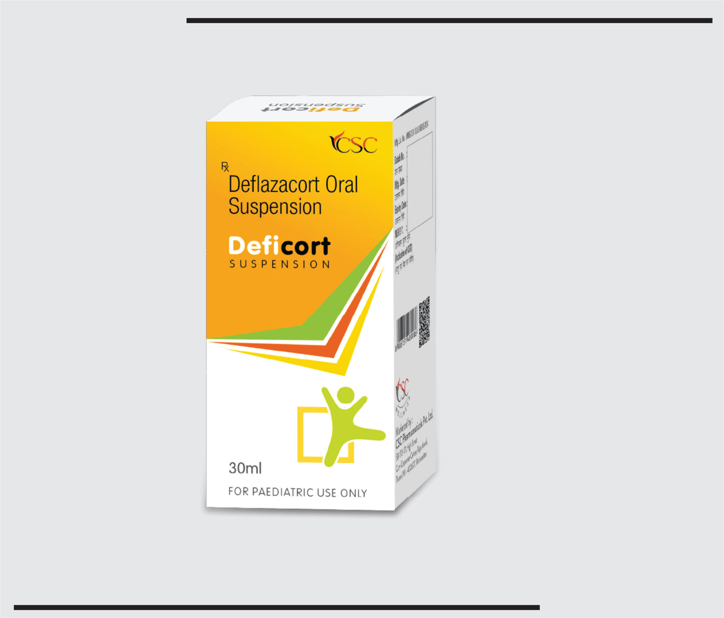 Deficort Suspension (30ml) Deflazacort 6mg Supension by CSC
