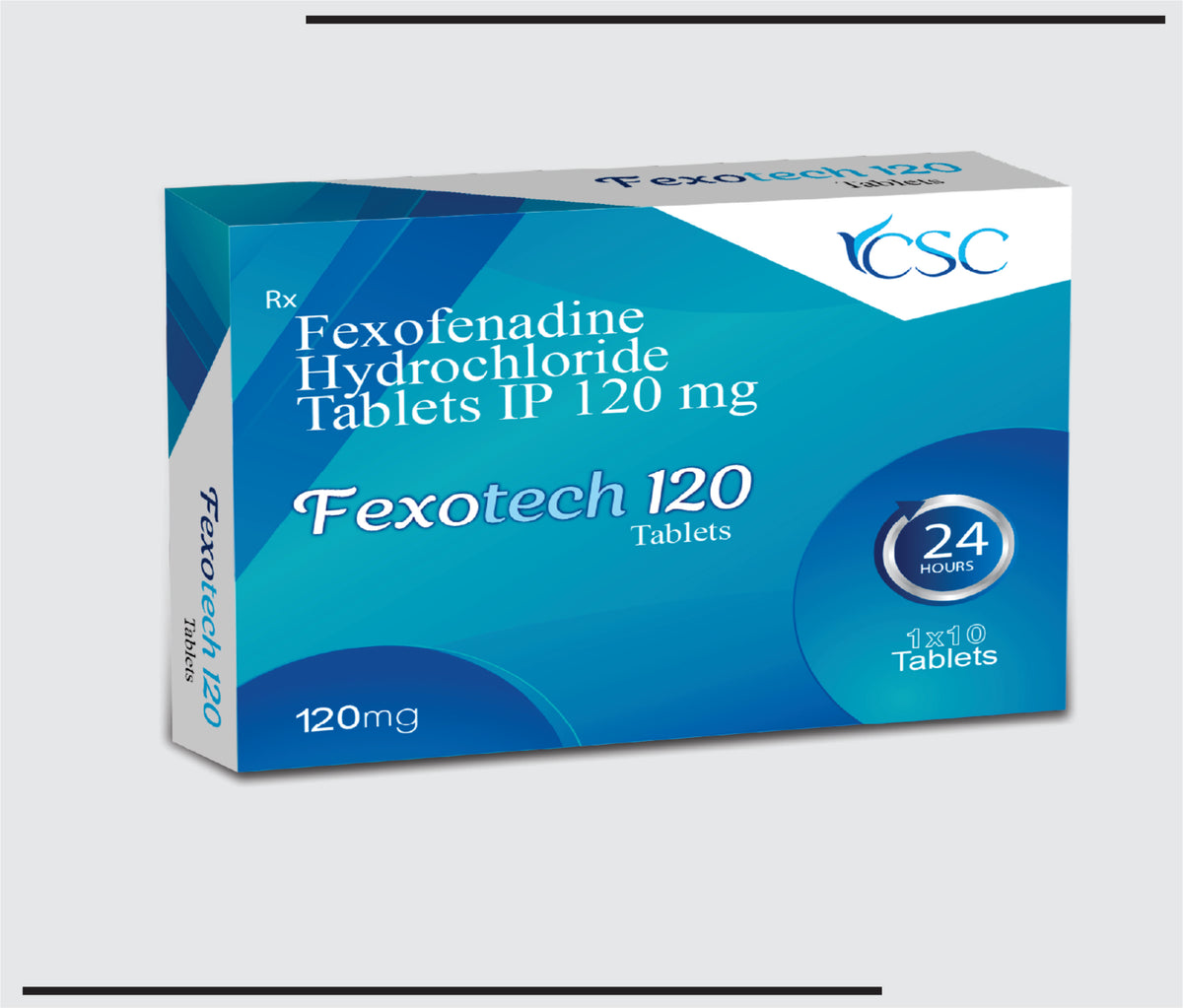 Fexotech 120 (10x1x10) Fexofenadine 120 mg Tab by Csc