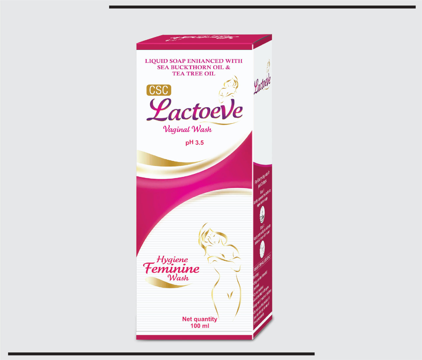 Lactoeve Wash (100ml) Lactoserum + Lactic acid + Sea buckthorn Oil Vaginal Wash by CSC