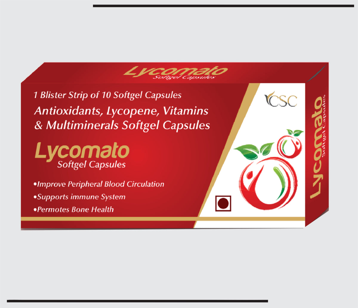 Lycomato (10x1x10) Lycopene, Vitamins, Multiminerals by Csc