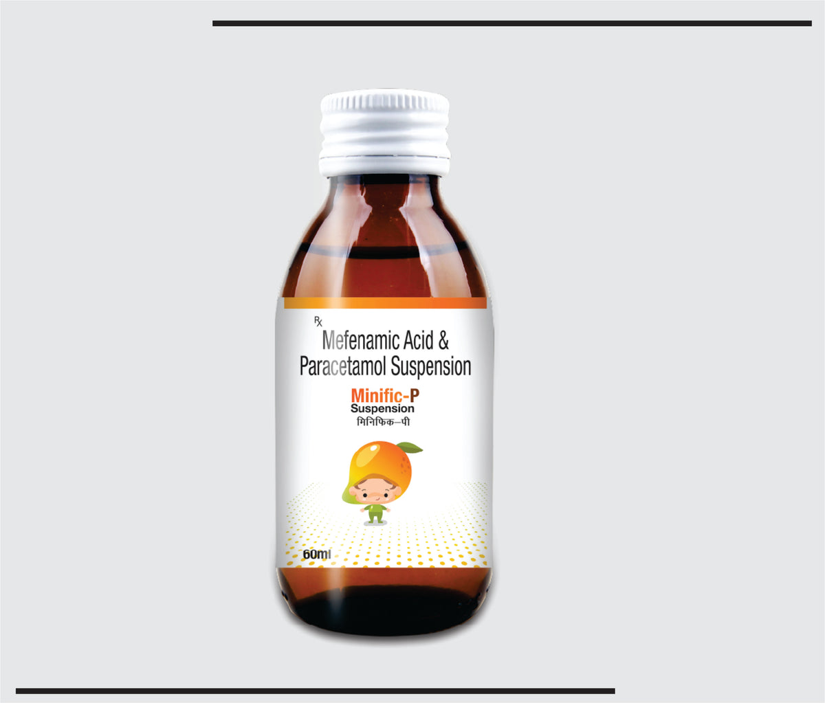 Minific P (60ml) Mefenamic Acid 100 mg, Paracetamol 250 mg Susp by Csc