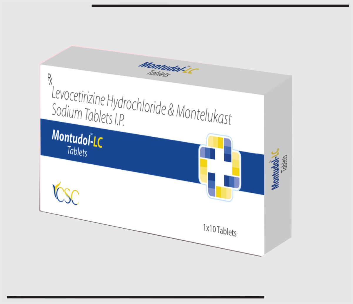 Montudol LC (10x1x10) Levocetirizine 5 mg, Montelukast 10 mg by Csc