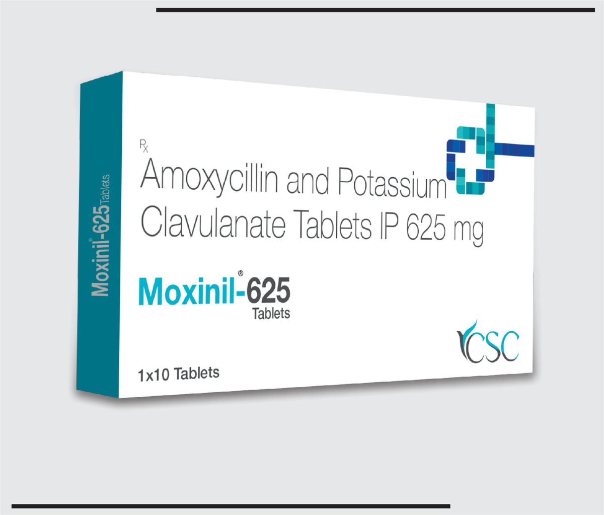 Moxinil 625 (10x1x10) Amoxycillin 500 mg, Clavulanic Acid 125 mg by Csc