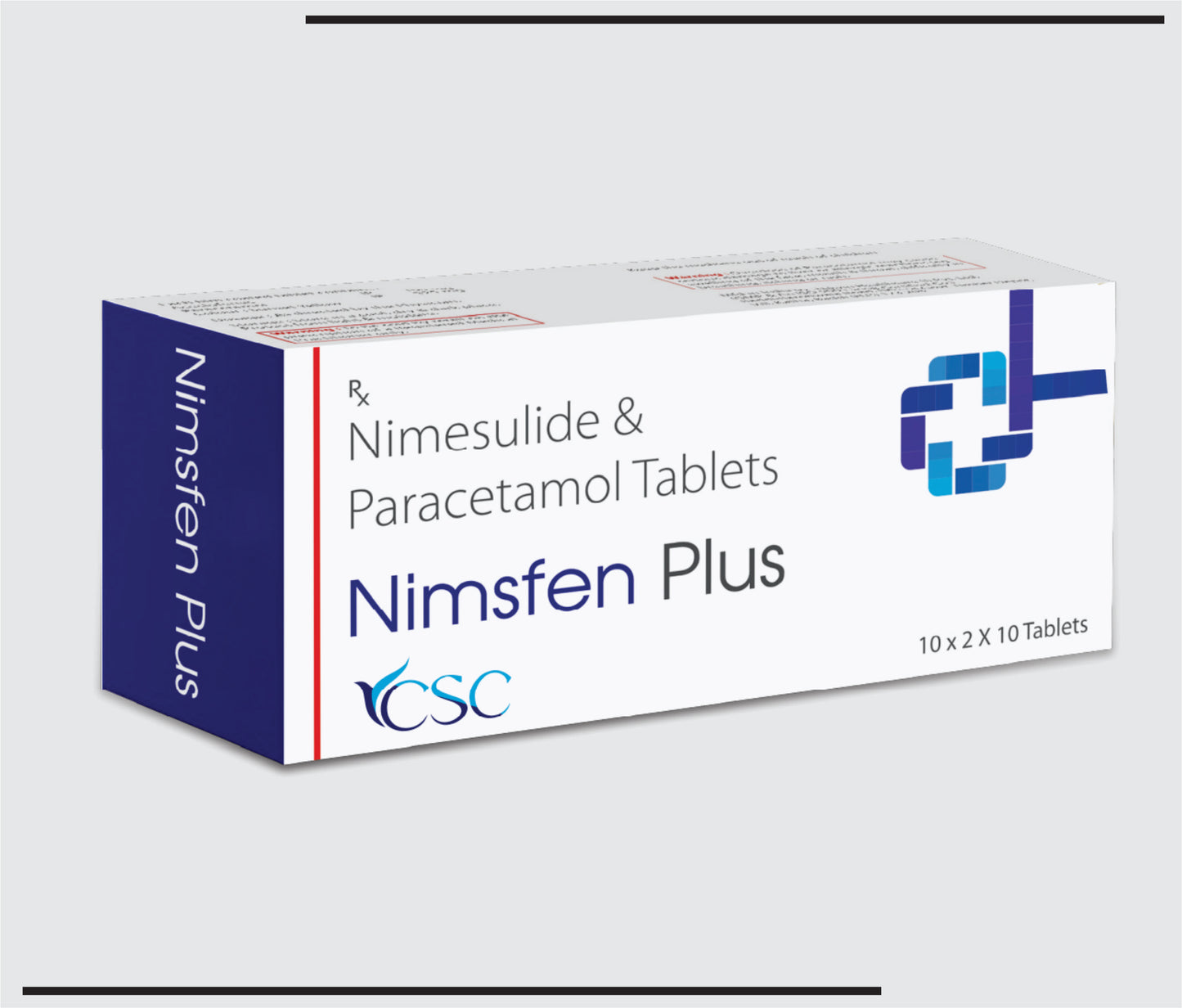 Nimsfen Plus (20x10) Nimesulide 100 mg + Paracetamol 325 mg by CSC