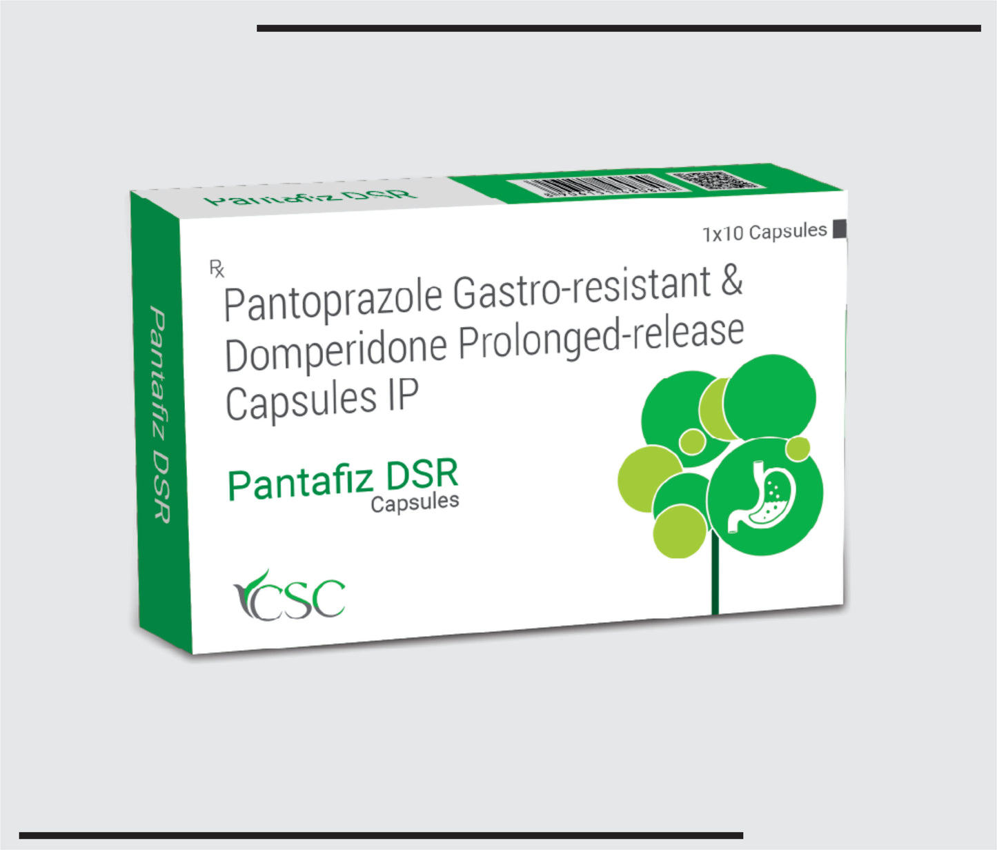 Pantafiz DSR (10x1x10) Pantoprazole 40 mg, Domperidone 30 mg SR by Csc