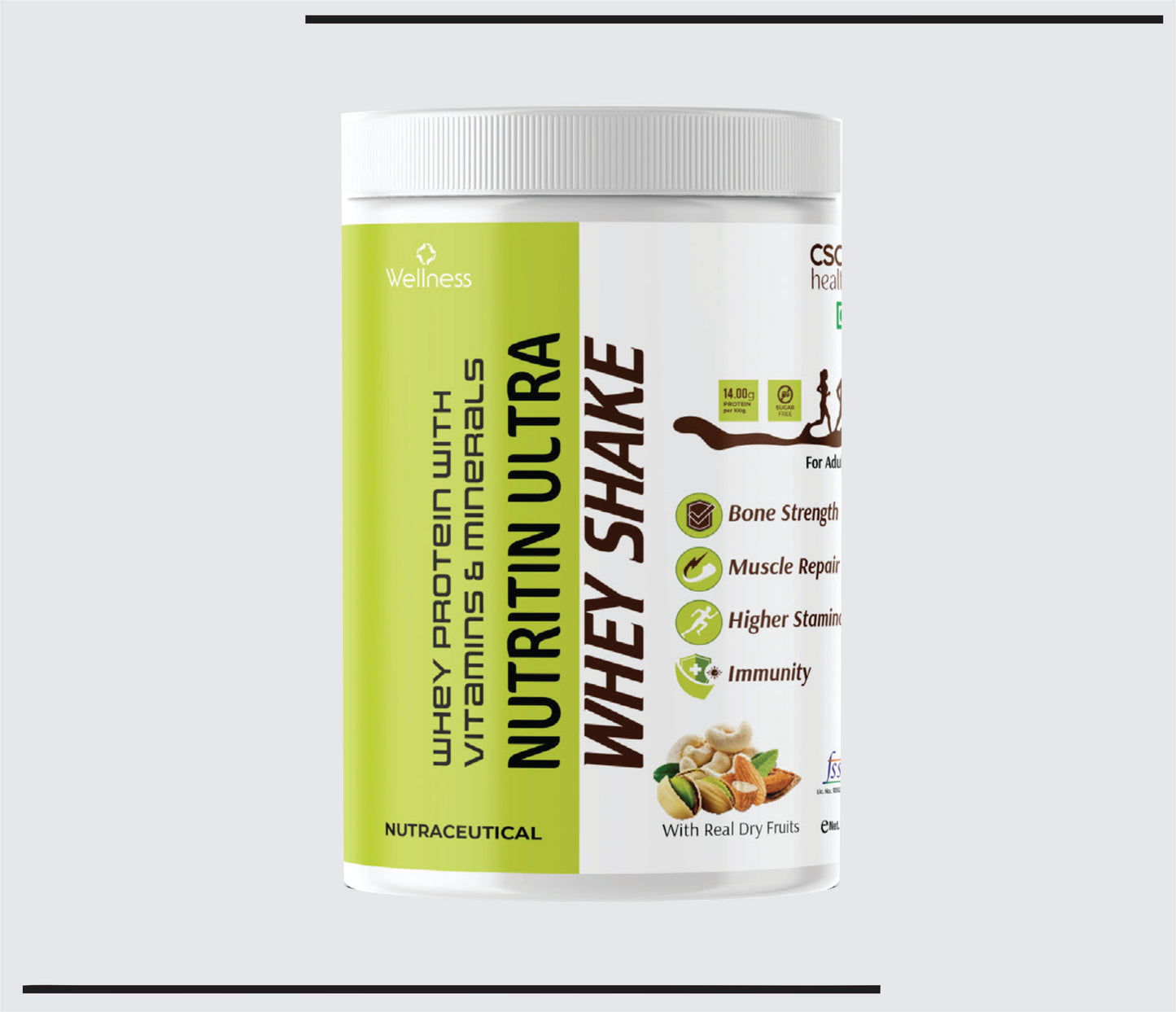 Nutritin Ultra Protien Dry Fruit Shake (200g) Protein Powder (With Real Dry Fruits) by CSC