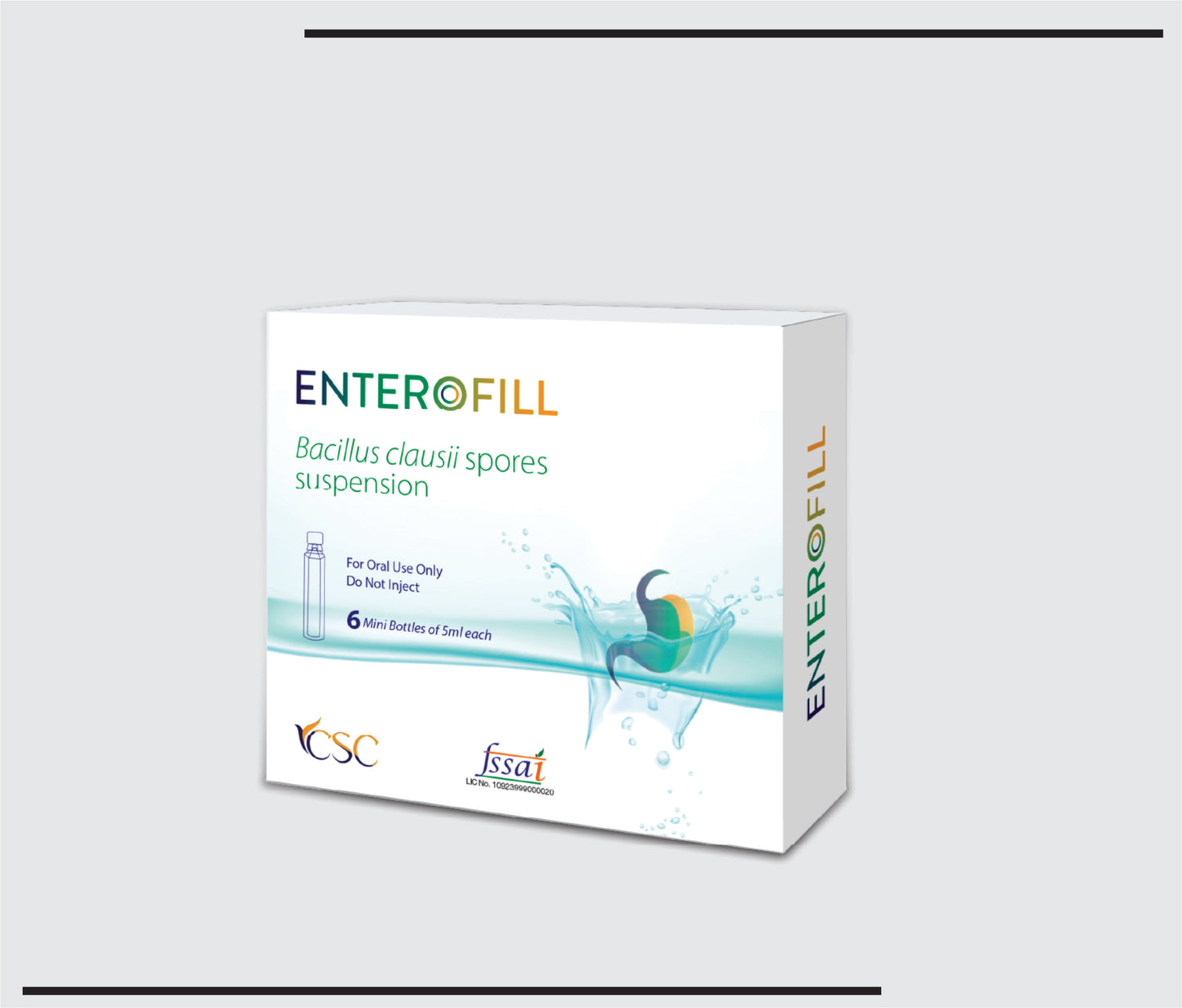 Enterofill ( 5 ml) Bacillus Clausii spores (2 × 10?) by CSC