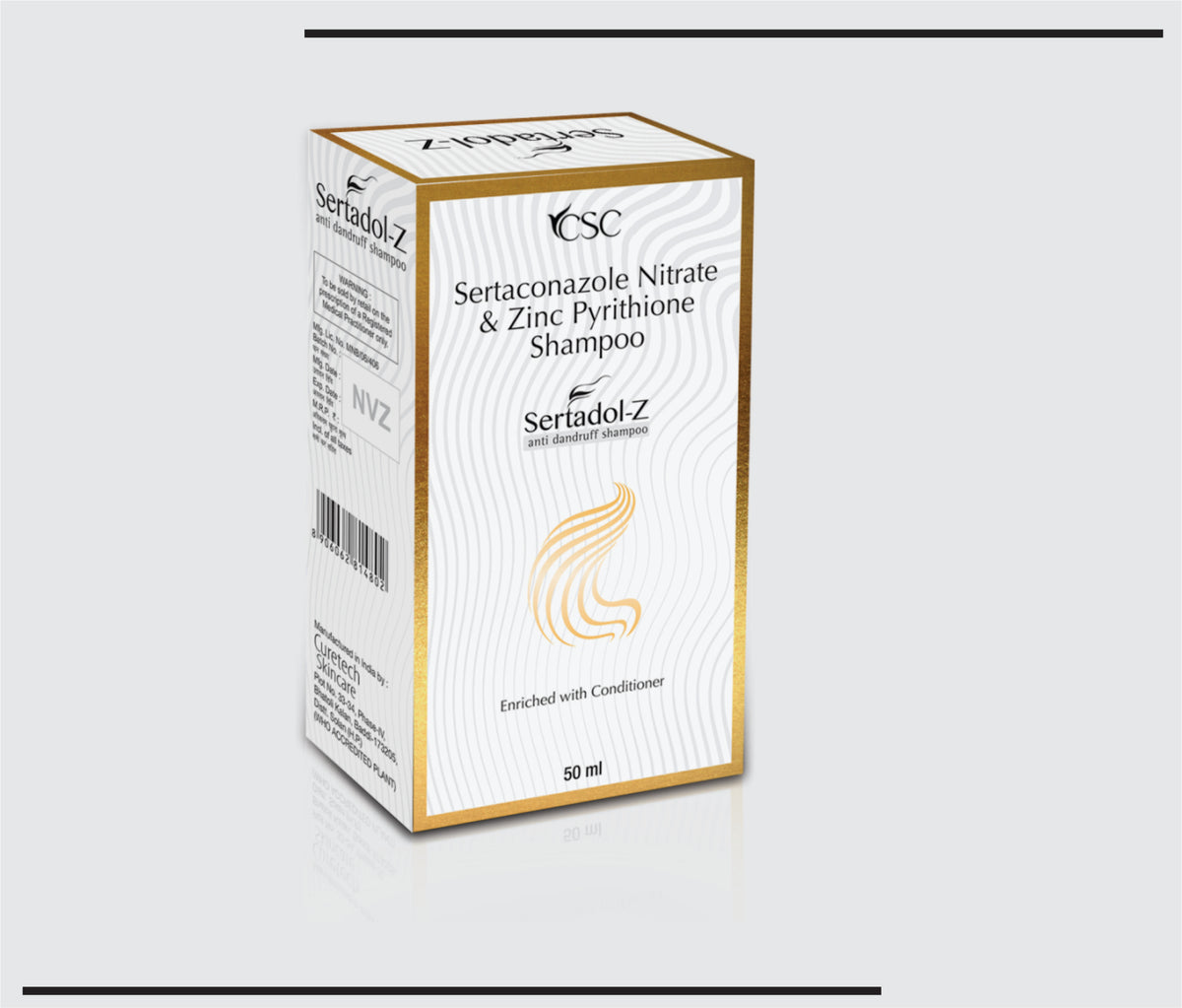 Sertadol Z Shampoo (50g) Sertaconazole Nitrate, Zinc Pyrithione Shampoo by Csc