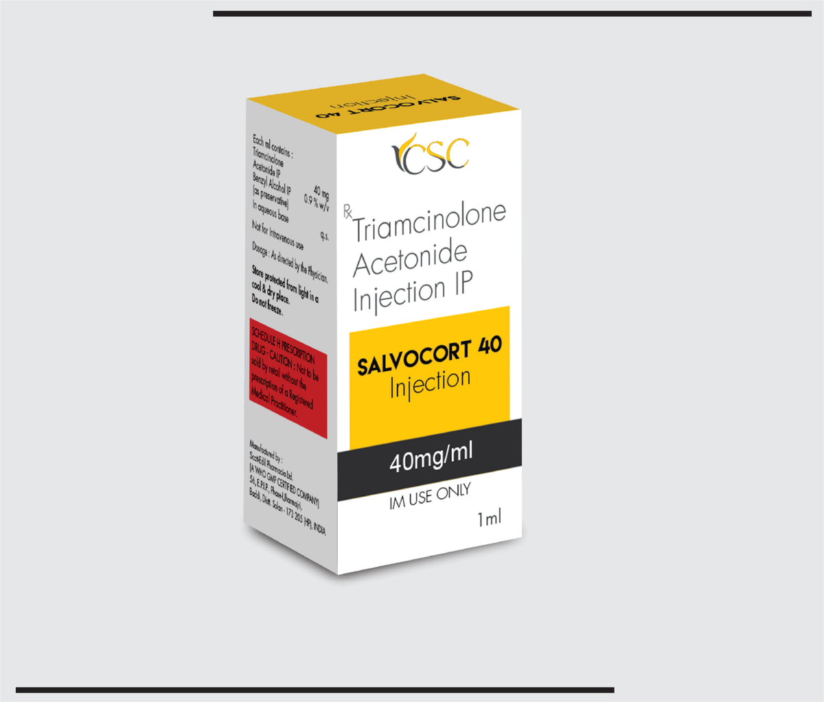 Salvocort-40 (Vial) Triamcinolone Acetonide 40 mg by Csc