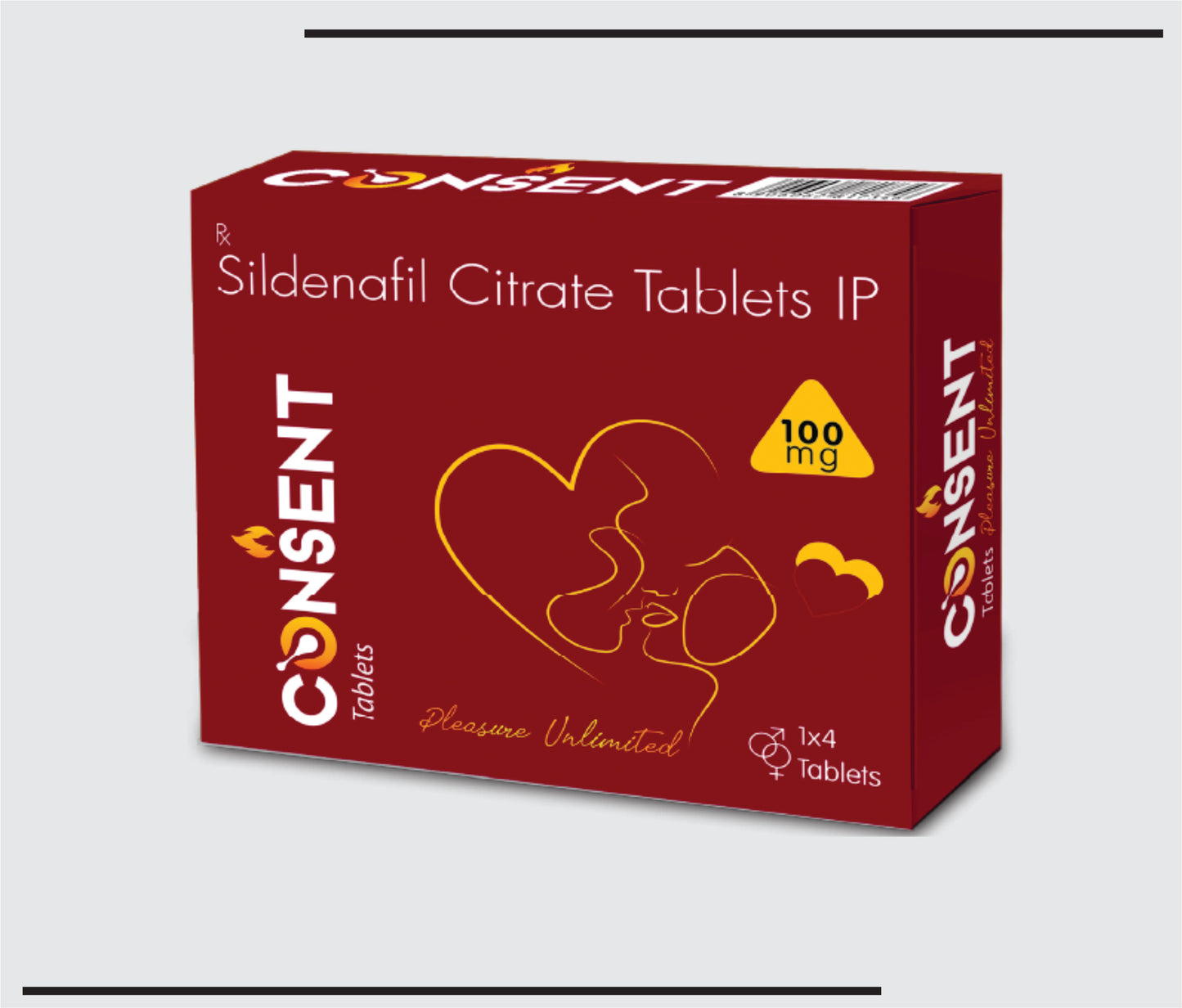 Consent 100 (30x1x4) Sildenafil 100 mg by Csc