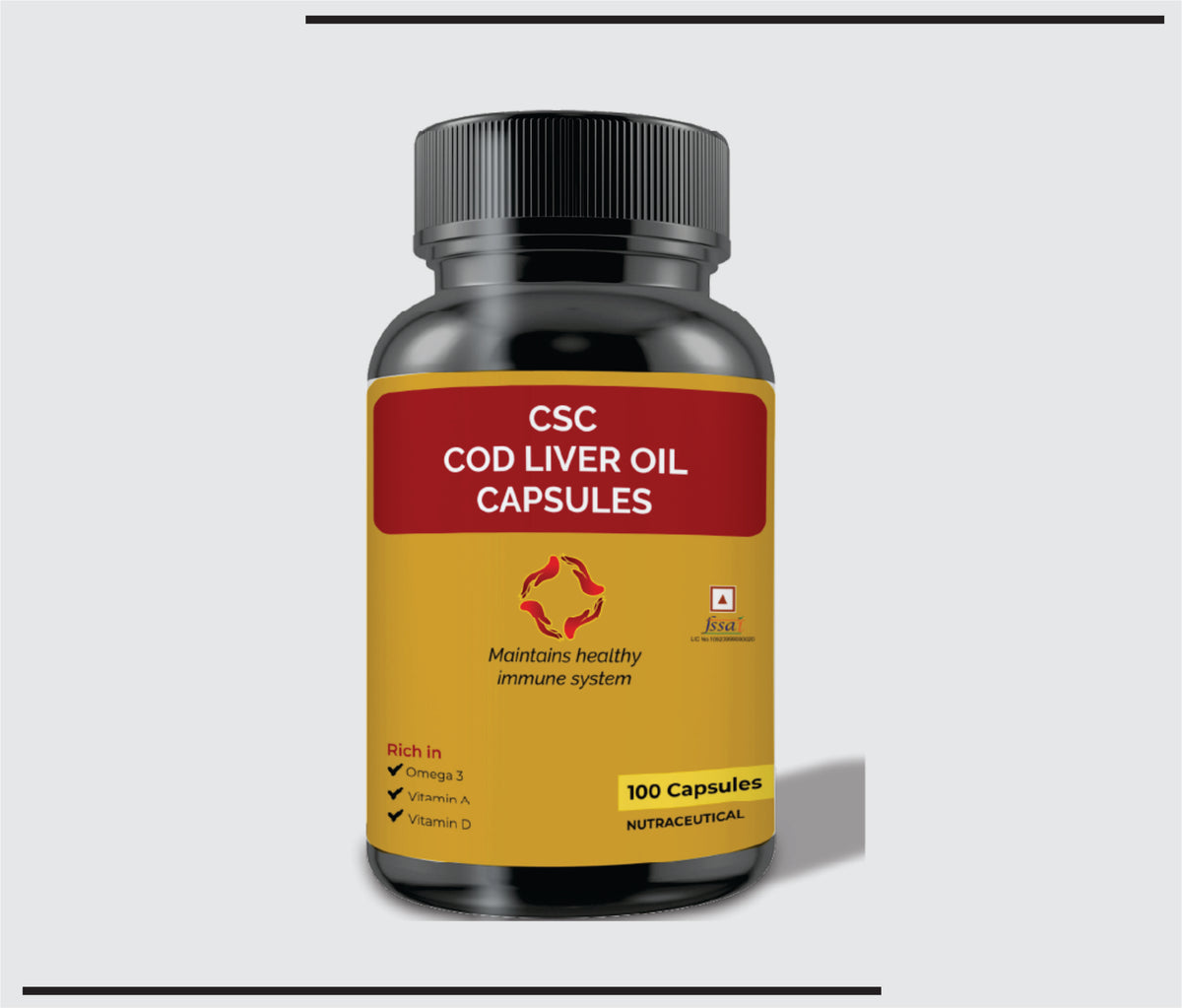 CSC COD Liver Oil (100) Cod Liver Oil 300 mg by Csc