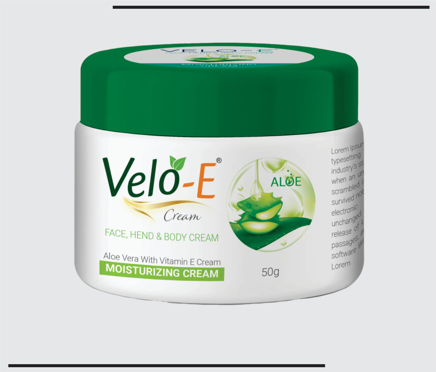 Velo E 50 GM Cream with Jar (50 gm) Vitamin E Cream with Aloe vera by CSC