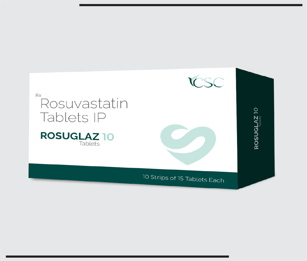 Rosuglaz 10 (10x15) Rosuvastatin 10mg by Csc