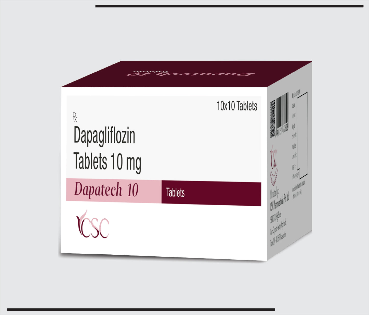 Dapatech 10 (10x10)Dapagliflozin 10 mg by CSC