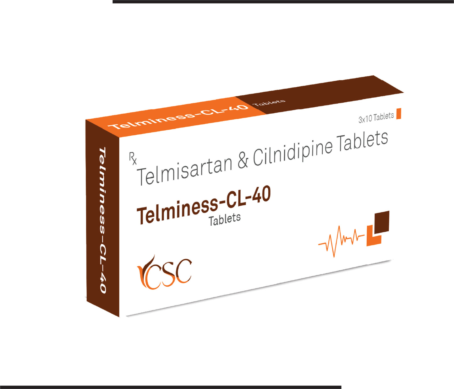 Telminess CL 40 (10X3X10) Telmisartan 40 mg, Cilnidipine 10 mg Tab by Csc