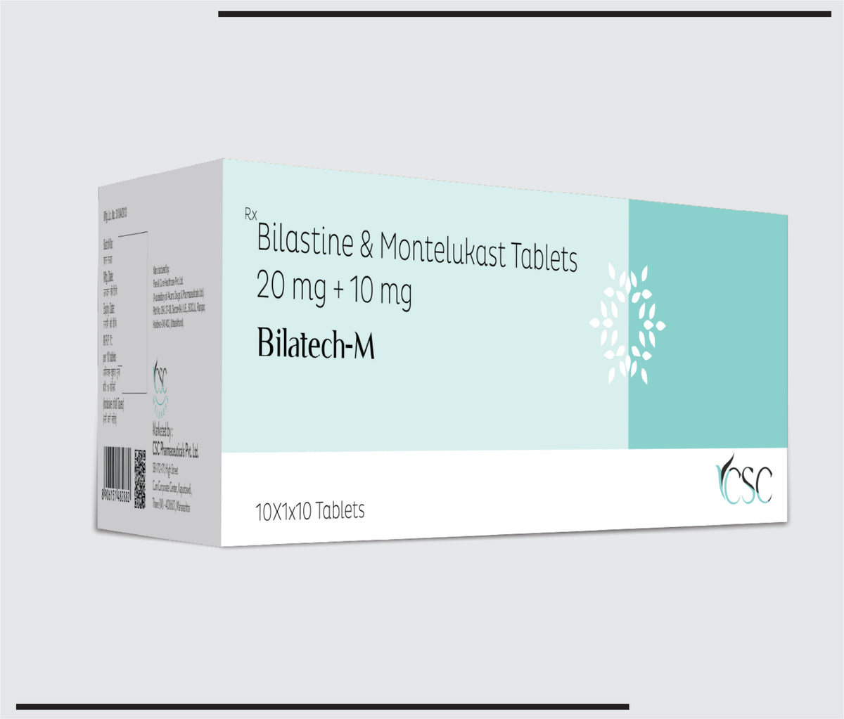 Bilatech- M (10x1x10) Bilastine 20 mg, Montelukast 10 mg Tab by Csc